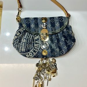 Louis Vuitton Limited Edition Judy Blame Pleaty Raye Denim Monogram Mini handbag